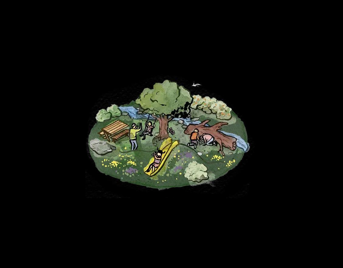 Illustration aire de jeux