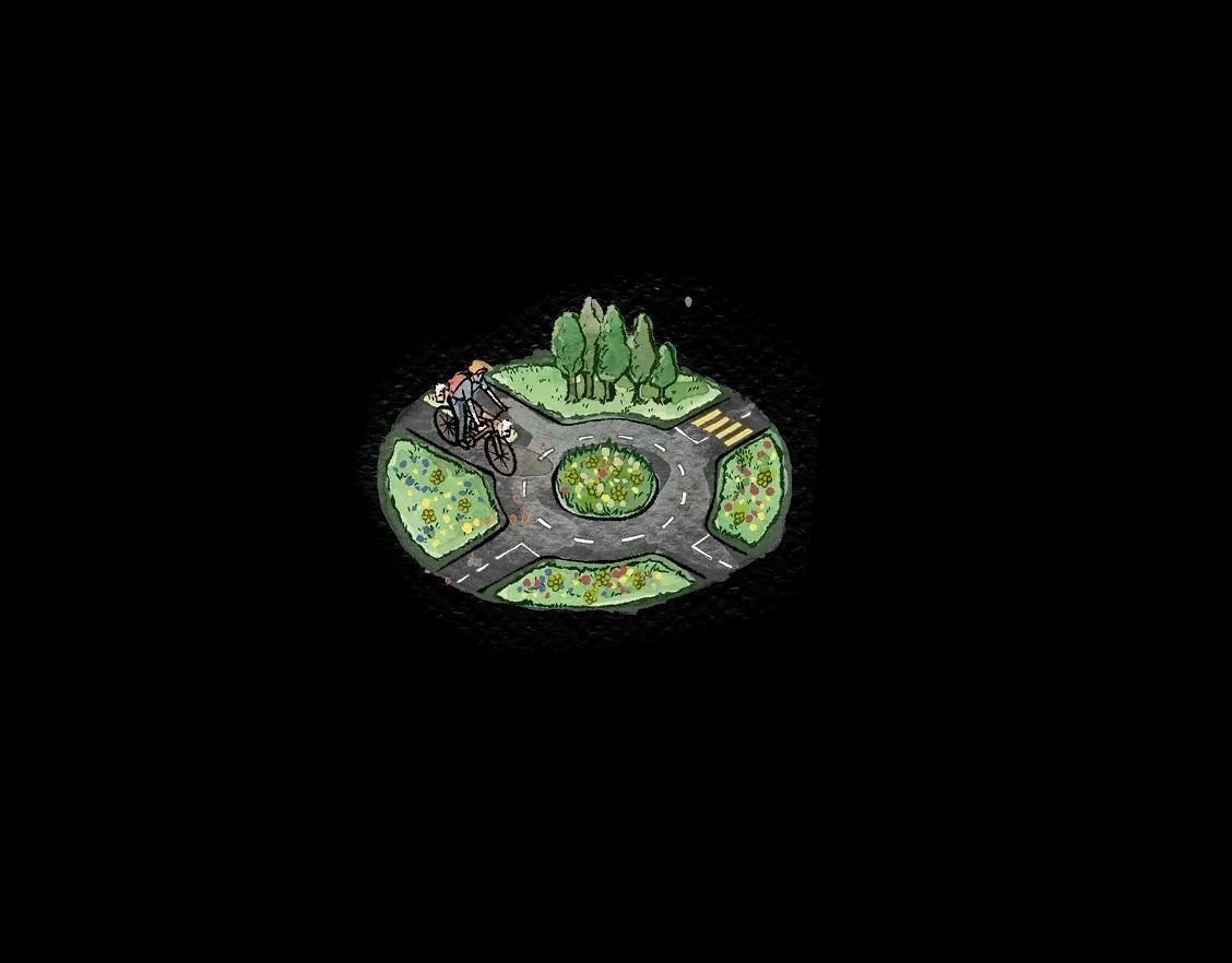 Illustration rond-point