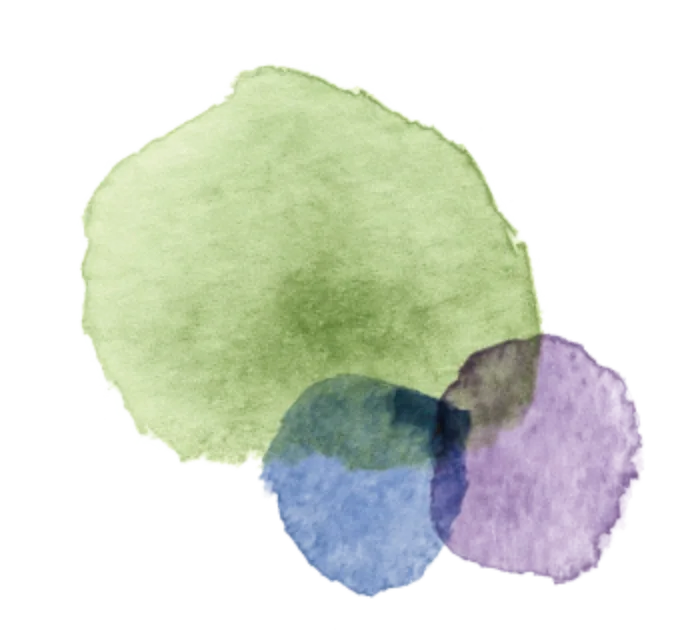 Illustrations aquarelle abstraites de cercles colorés